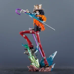 33cm Anime Onepiece Soul King Brook Straw Hat Resonance Action Figures Model Ornaments Dolls Trendy Toy Static Statue Collection