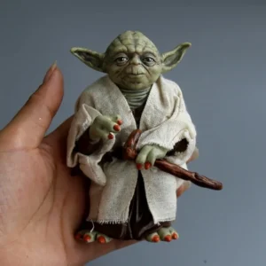 13cm Dc Movie Star Wars Master Yoda Bag Hand-Made Model Cartoon Real Clothes Cute Little Doll Collection Ornaments Toy Gifts