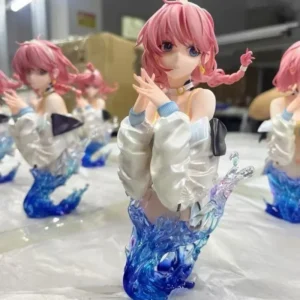 Tomorrow's Ark Blue Toxin Chest -17CM Spray Oil GK Handmade Statue Model Trendy Play Table Set up Surrounding Ornaments Gift