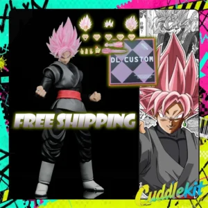 IN STOCK DL CUSTOM Rose Son Goku Black Zamasu Head Accessories Dragon Ball Z SHF Action Figure Collection Super Saiyan Model Toy