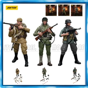 JOYTOY Action Figure WWII 1/18 Army Military figures Toys Model gifts