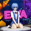 14cm/5.51in Anime Neon Genesis Evangelion Ayanami Rei PVC Statue Model Collectible Figure
