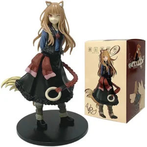 17cm Anime Wolf and Spice Hero PVC Handmade Action Doll Model Desktop Decoration Anime Cute Periphery Birthday Christmas Gift