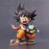 Dragon Ball Childhood Little Goku Hugs Puer Ya Mu Tea Follower Collectible Figure
