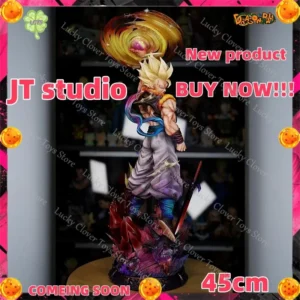 【Shipment within 24 hours】45cm JT Studio Dragon Ball Gogeta Anime Figure Gogeta Figures PVC Statue Collection Model Toys