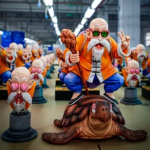 Jt Statue Dragon Ball Z Kame Sennin Figure Master Roshi Umigam Krillin Goku Pvc Statue Action Figures Collection Model Toys Gift