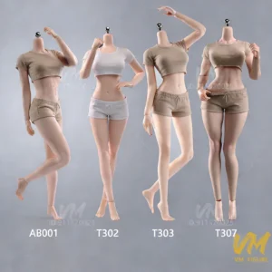 ANT AB001 T302 T303 T307 1/6 Scale Woman Big Breast Super Flexible Seamless Body 12'' Female Soldier Action Figure Dolls Toys