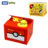 Pokemon Piggy Bank Anime Cartoon Pikachu Electronic Plastic Money Box Steal Coin Action Figure