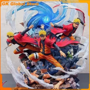 30cm Naruto Anime Figure Uzumaki Naruto Peripheral Scene Glow Statue Model Desktop Decorate Collect Ornaments Birthday Gift Toys