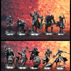 Fantasy RPG Metal Miniatures Holy Light Heroes Vs Shadow Undead Paintable Tabletop Game Figures War Chess Model Tabletop Game