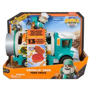 Original Paw Patrol Rubble & Crew Growlin Grub Food Truck Rescue Figures Action Figure Birthday Christmas Gift
