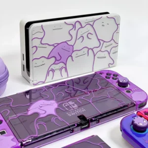 Switch 2 Hard Protective Case Purple Ditto Design Fit For Ns Lite Switch Oled Shockproof Anti Scratch Cover Periphery