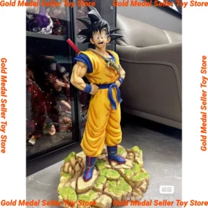 Dragon Ball Z Goku Dream Somersault Cloud Super Saiyan Standing Collection Figures Statue Anime Peripheral Model Ornaments Toy