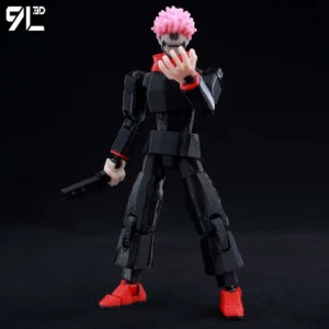 9L3D Dummy13 Itadori Yuji – Protagonist of Jujutsu Kaisen Supernatural Battle Series Combat Style Black Flash Core Technique Toy