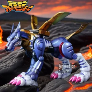 9cm/3.54in Anime Digimon Adventure Figure Metal Garurumon Action Figures Pvc Collection Model Toys for Children Gifts