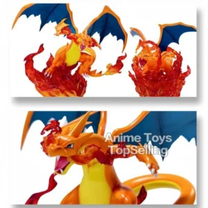 18cm Anime Pokemen Figure Mega Charizard Action Figures Pvc Statue Desktop Ornamen Collection Model Toys Gifts