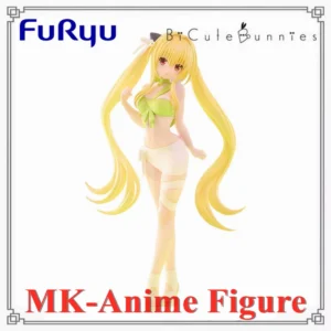 Original FuRyu BiCute Ribbons To LOVEru Darkness Konjiki no Yami Action Figurine PVC Toys Anime Figures Bandai