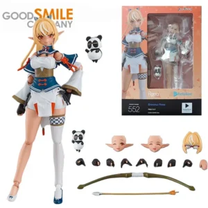 In Stock GSC Max Factory Original Figma 552 Hololive Shiranui Flare Anime Action Figure Toys for Boys Girls Kids Children Gifts