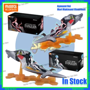 In Stock BLOKEES Neon Genesis Evangelion EVA Asuka Ayanami Rei Mashiba Mari Erastorias Suit Model Movable Model Figure Gift