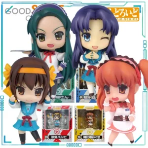 GSC Genuine NENDOROID Series Suzumiya Haruhi No Yuuutsu (2009) Anime Model Toys 016，009，032，044 Chaocang Liangzi Model Toy