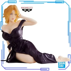 In Stock Bandai Original Genuine BLEACH Relax Time Matsumoto Rangiku 12cm Banpresto Collections Model Anime Girl Toy Figure Gift