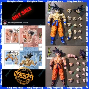 New-Hot Wow Super Action Studio 1/12 Dragon Ball Anime Figure Kaiouken Son Goku Action Figurine Collect Goku Model Toys Kid Gift