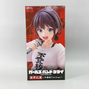 Original Taito Coreful Girls Band Cry Iseri Nina School Refusal T Shirt Ver. Action Figure 18cm Anime Collectible Model Gift