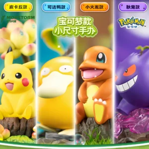 Genuine MORSTORM Pokemon Collection - Pikachu, Psyduck, Charmander, Gengar Anime Character Toys | Halloween Kids' Gift