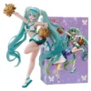 19cm Cheerleading Team Hatsune Miku Handmade Anime Popularity King Collectible Figure
