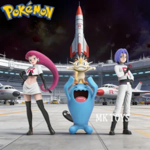 3-11cm Anime Pokemon Figure Rocket Team Action Figures Pvc Statue Desktop Ornamen Collection Model Toys Gifts