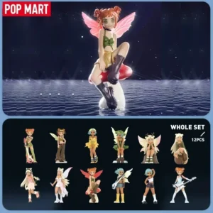 POP MART Peach Riot Punk Fairy Series Genuine Mystery Box Blind Box Guess Bag Toys Doll Cute Desktop Ornaments Collection Gift