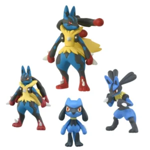 TAKARA TOMY Pokemon Figures Riolu Mega Lucario Models Children Model Toys 4.5cm-6cm Exquisite Model Perfect Collections Gifts