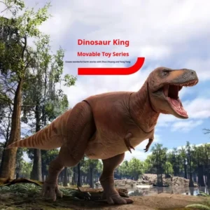 PNSO Dinosaur King Action Toy Series Tyrannosaurus Rex Cameron Poseable Dinosaur Figure With 64 Page Manual For Kids Collectors