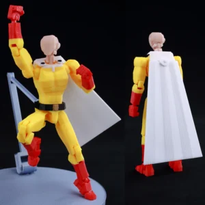 9L3D Titan13 One Punch Man Figure - Anime Multi-Jointed Poseable Saitama Dummy13 Action Model Decompression Toys For Adults Kids