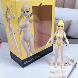 In-stock GSC Figma EX065 Konosuba Darkness Swimsuit Version 1/12 Articulated Figure Model Collectible Gift