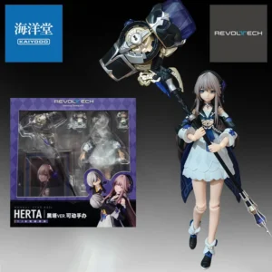 KAIYODO Genuine Revoltech Anime Figure Herta 160mm Action Figure Toys for Boys Kids Gift Collectible Model Ornaments
