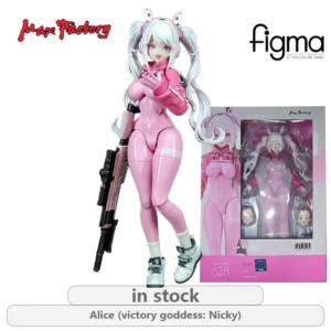 Max Factory Original Figma Victory Goddess: Niji Series 628 Alice Anime Action Figure Model Toys Movable Model Gifts for Boys