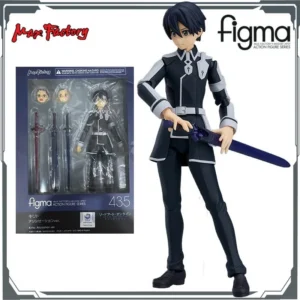 Max Factory Figma #435 Kirito Alicization Ver. - 145mm PVC/ABS Movable Doll, SAO Theme, All-Ages Action Figurine for Collectors