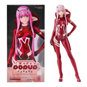 Darling in the FranXX Zero Two 1/7 02 Battle Suit Standing Action Figure 23CM Anime Posture Scene Model Toy Gift Collection PVC