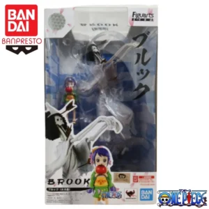 In Stock Bandai Original Figuarts One Piece Brook Action Figure Model Doll Brand New Boxed Anime Characters Toys Model Garage
