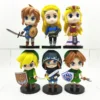 6pcs/set Game the Legend of Zelda Link PVC 10cm Action Figure