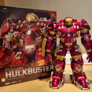 ZD Toys Avengers Iron Man MK44 Hulkbuster Action Figure LED 1/10 36cm Tony Stark Anniversary Memorial Action Figure Toy