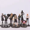 Anime One Piece Brook Chopper Usopp Robin Franky Black Suit Ver. PVC Collectible Figure