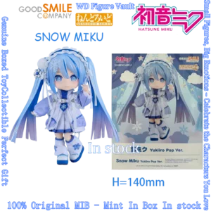 In stock GSC GSAS Nendoron SNOW MIKU Yukiiro Pop & Costume Set Hatsune Miku Figures Anime Model Genuine Boxed Toy Gift