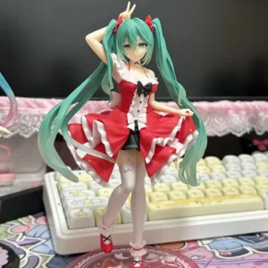 Hatsune Miku Desktop Cute Action Figure 18cm Fashion Dress Style Anime Figurine Kawaii Girl Model Toy Gift