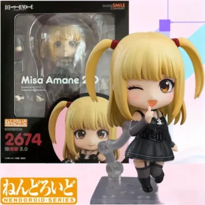 Low price In Stock GSC Original Box Nendoroid 2674 Misa Amane 2.0 Anime Action Figure Model Toy Gift for Kids Foam Box Packaging