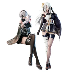 Anime 2Byorha figure 2Byorha action figure 2Byorha figurine Doll PVC kimono Model Toys Collection Statue Gifts Desktop figurine
