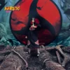 Naruto S.H.Figuarts Series Anime Uchiha Itachi Handmade Straw Hat Akatsuki Eagle Robe Action Figure