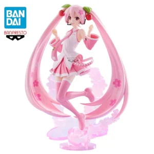 BANPRESTO Hatsune Miku BANPRESTO EVOLVE Sakura Miku PVC 22CM Anime Action Figures Model Collection Toy