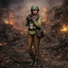 1/35 Resin Photography Soldier - GK, Colorless, Self-Assembled Collectible Figure